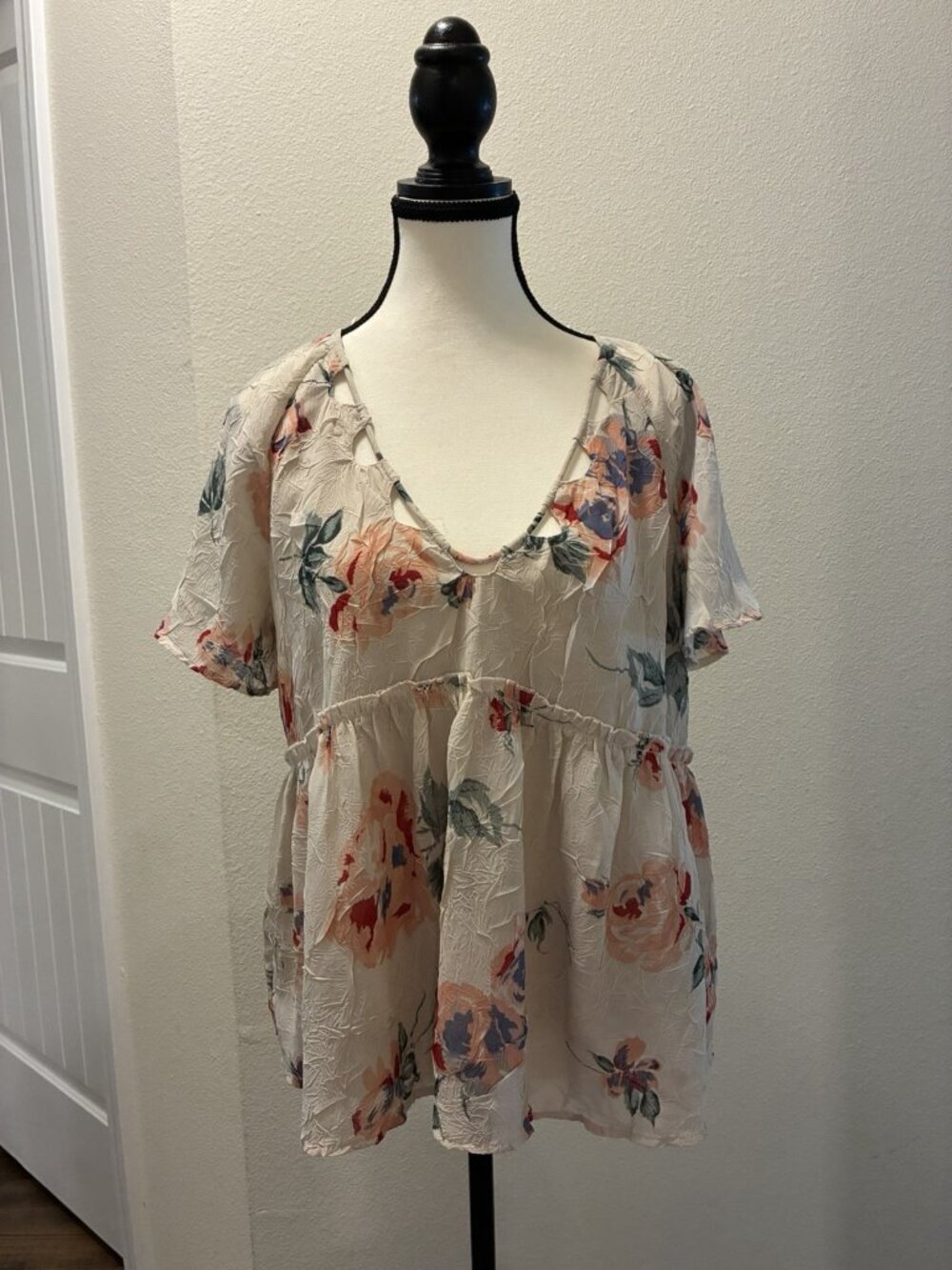Lucky Brand Floral Blouse Size Medium